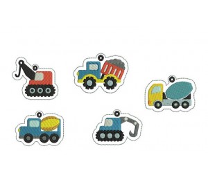 ITH Stickserie - Anhänger Baustelle